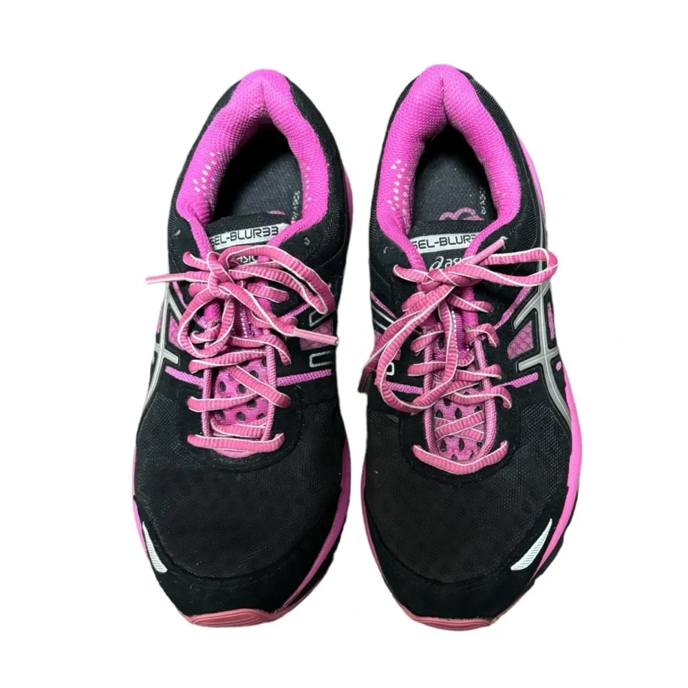 Asics Womens Gel Blur 33 T1H8N Pink Black Running Athletic Shoes Size US 6.5